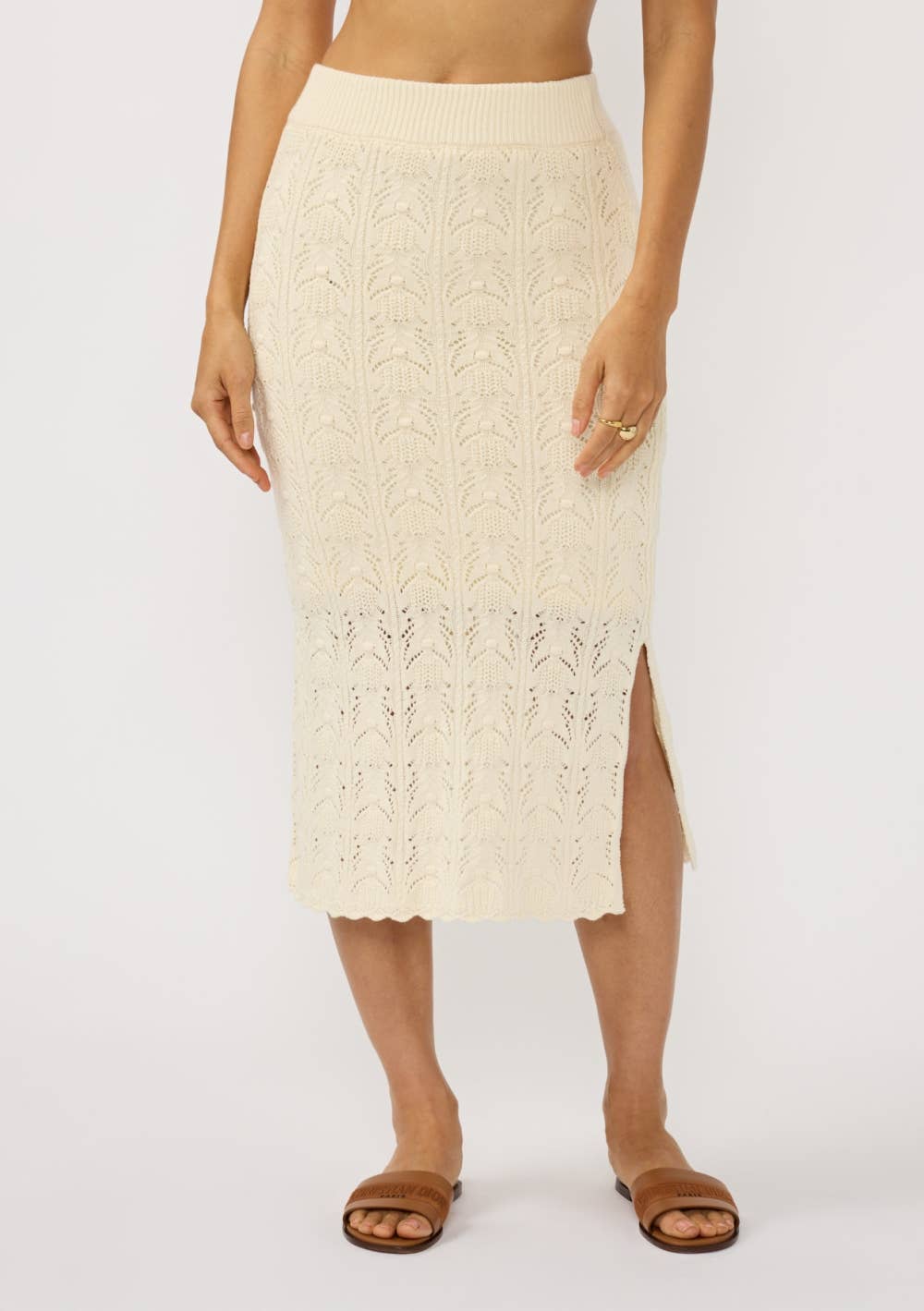 Harley Pointelle Midi Skirt