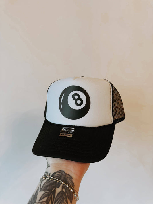Eight Ball Trucker Hat