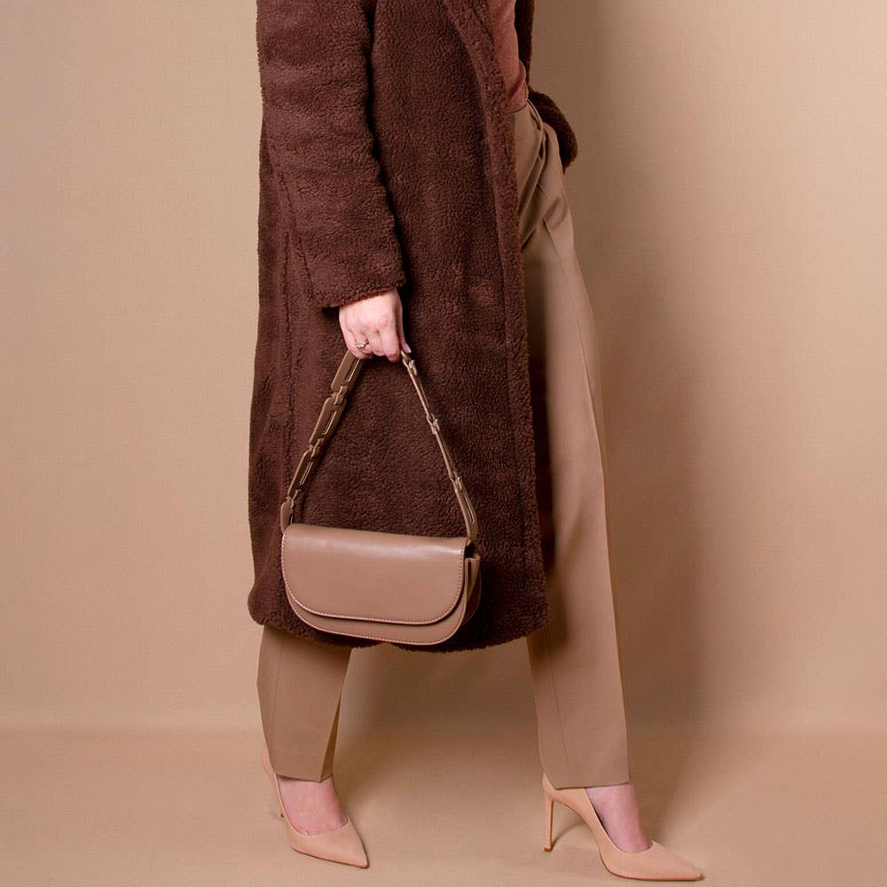 Inez Taupe Shoulder Bag