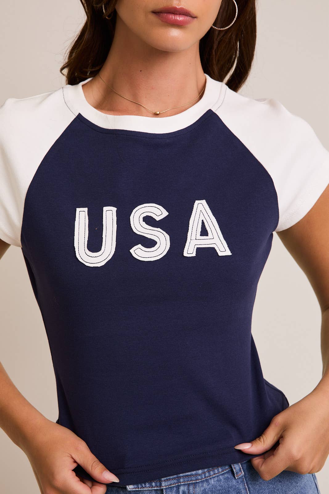USA Cap Sleeve Tee