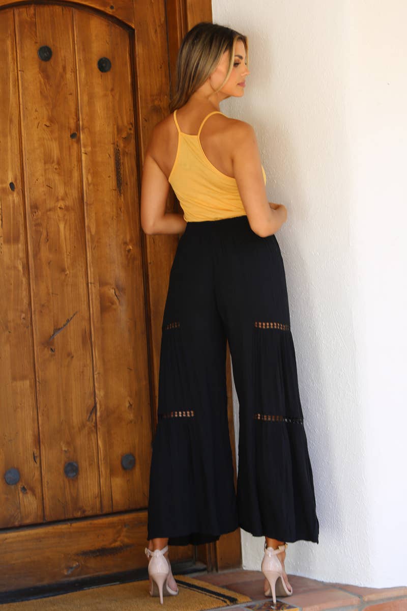 Boho Wide Leg w/Lace