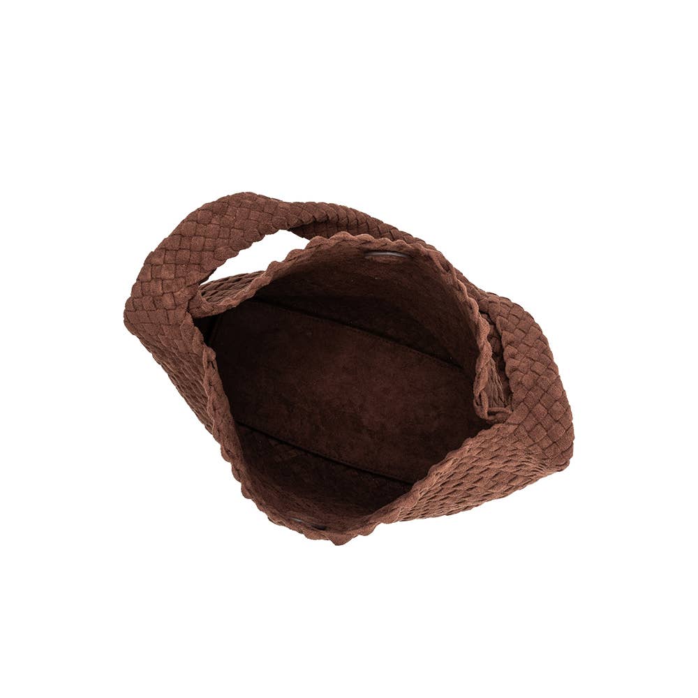 Johanna Tobacco Suede Shoulder Bag