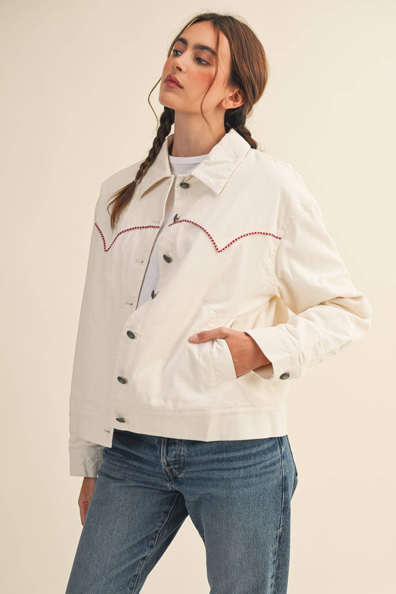 Heidi Floral Corduroy Jacket