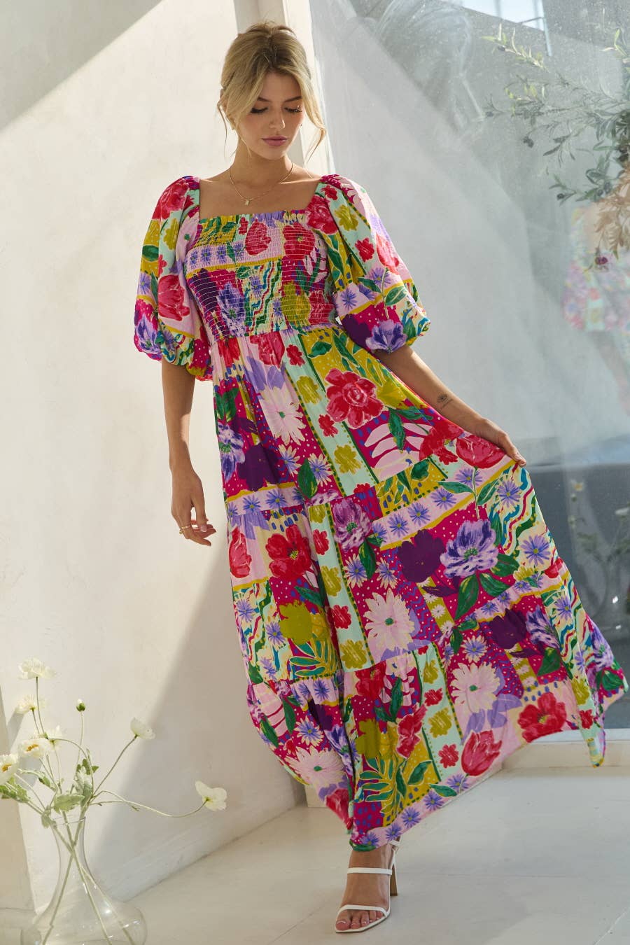 Robin Bubble Sleeve Maxi