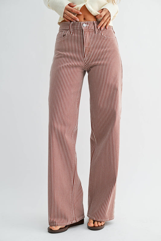 Relaxed Wide Leg- Spiced Brown
