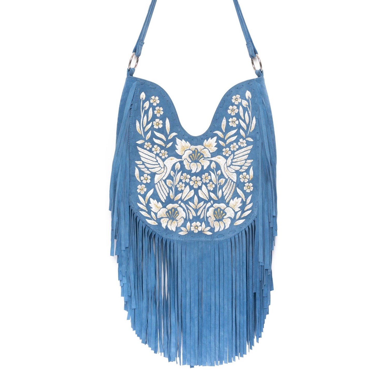 Heavenly Embroidery Bag Denim