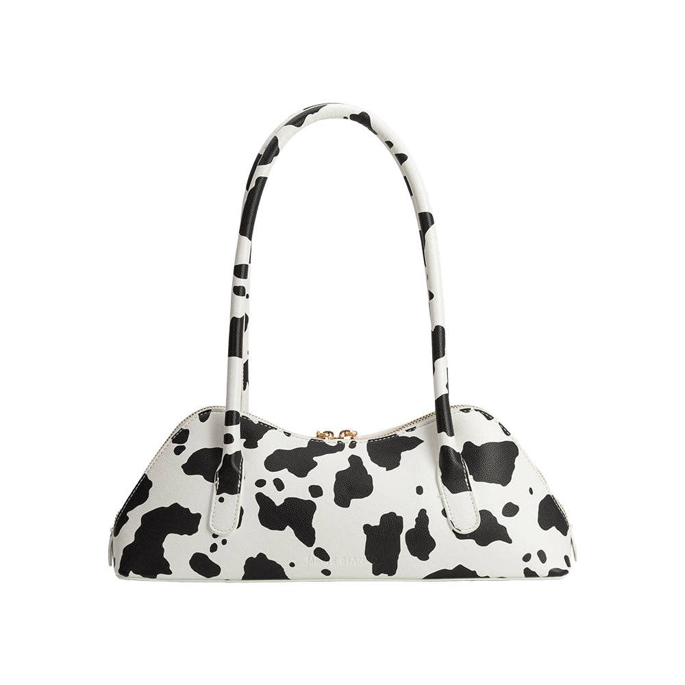 Dakota Cow Print Shoulder Bag