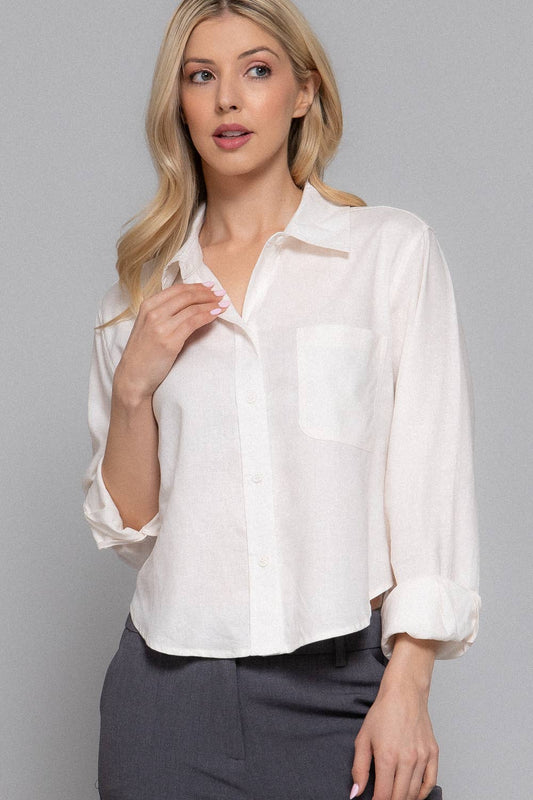 Long Sleeve Crop Shirt