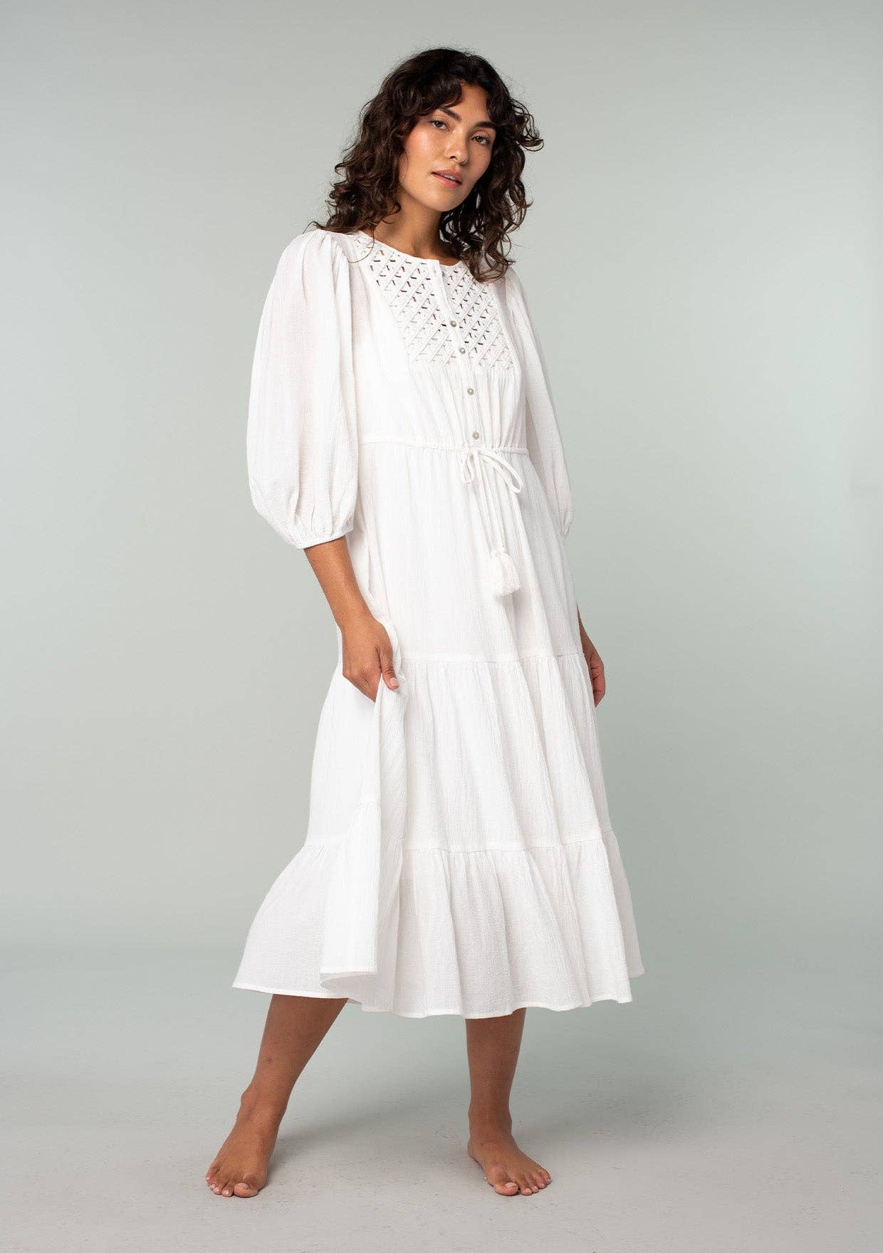 Chic Cotton Gauze Dress