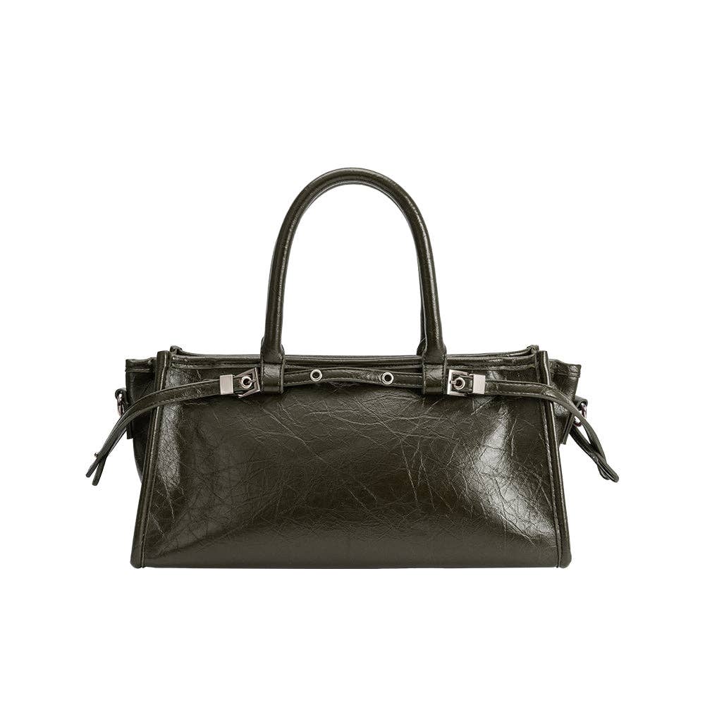 Rhonda Olive Top Handle Bag