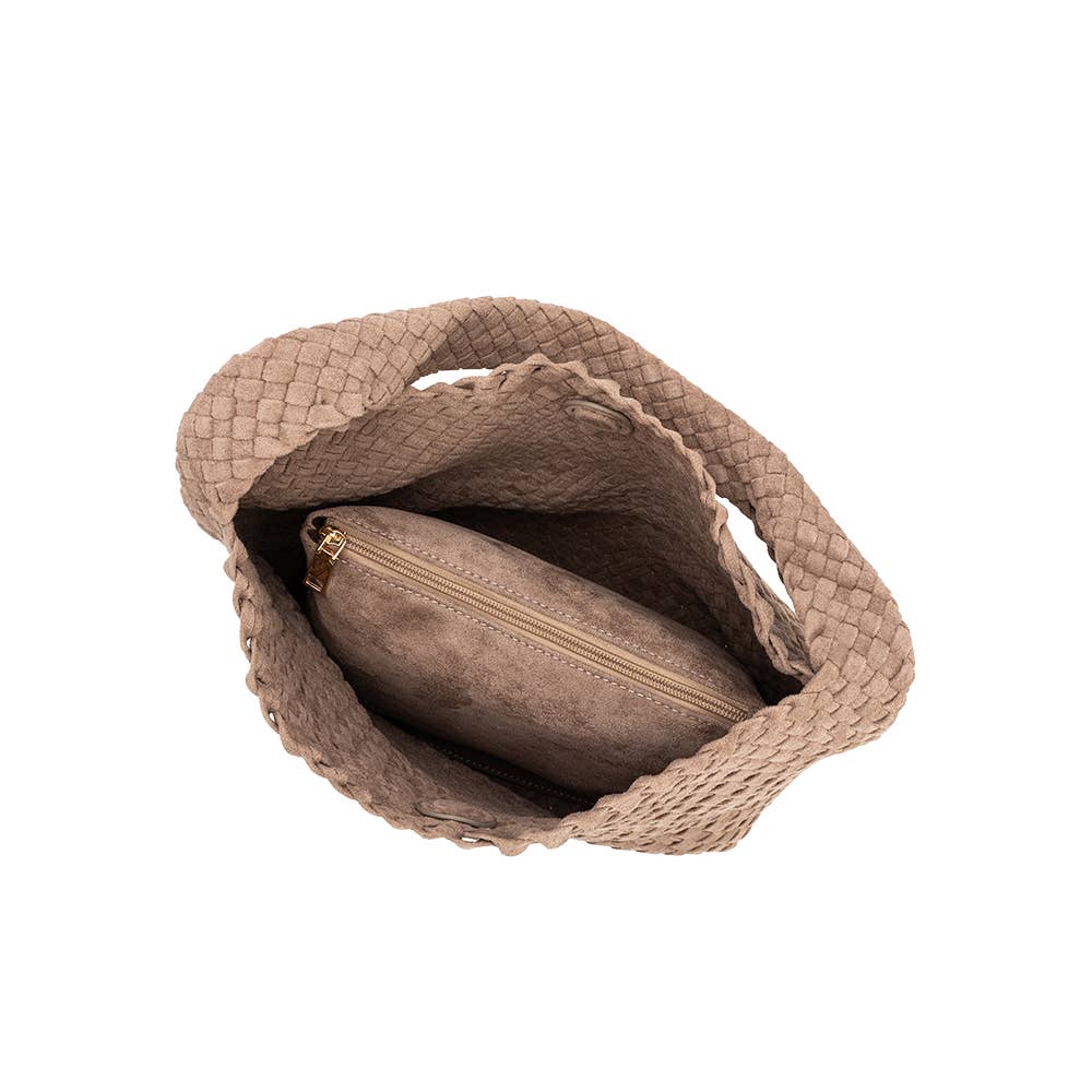 Johanna Clay Suede Shoulder Bag