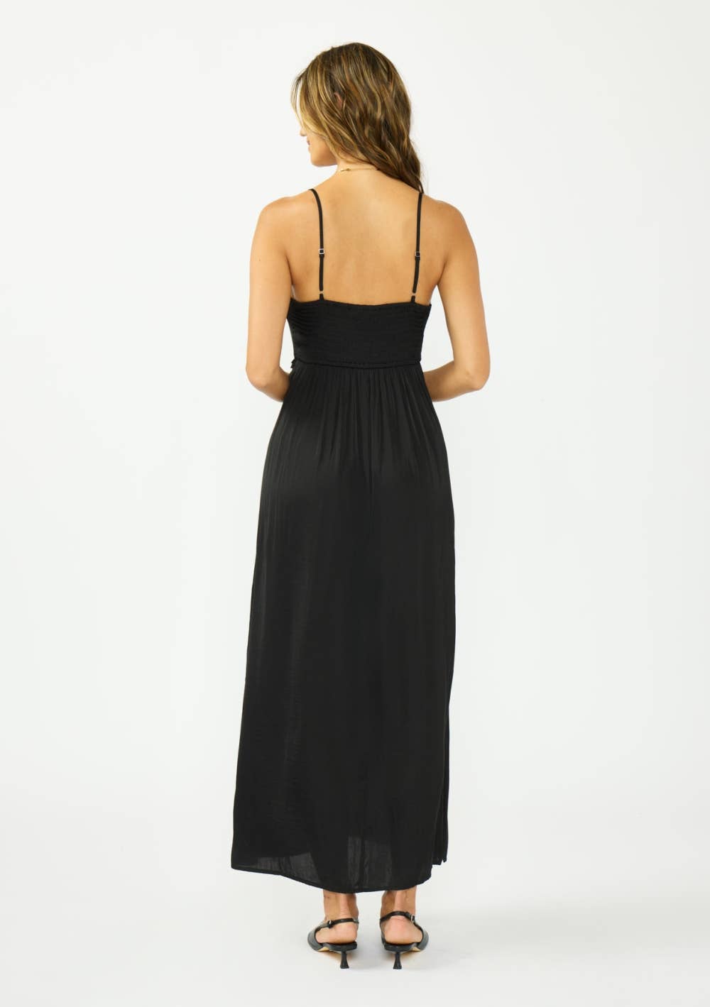 Avery Lace-Trim Maxi Dress