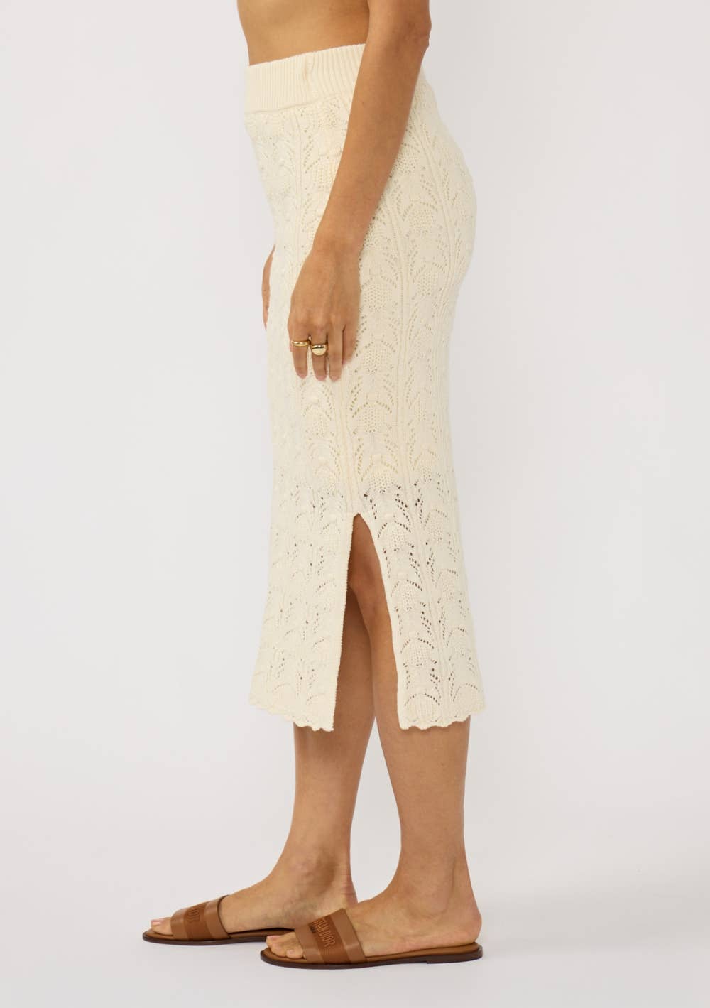 Harley Pointelle Midi Skirt
