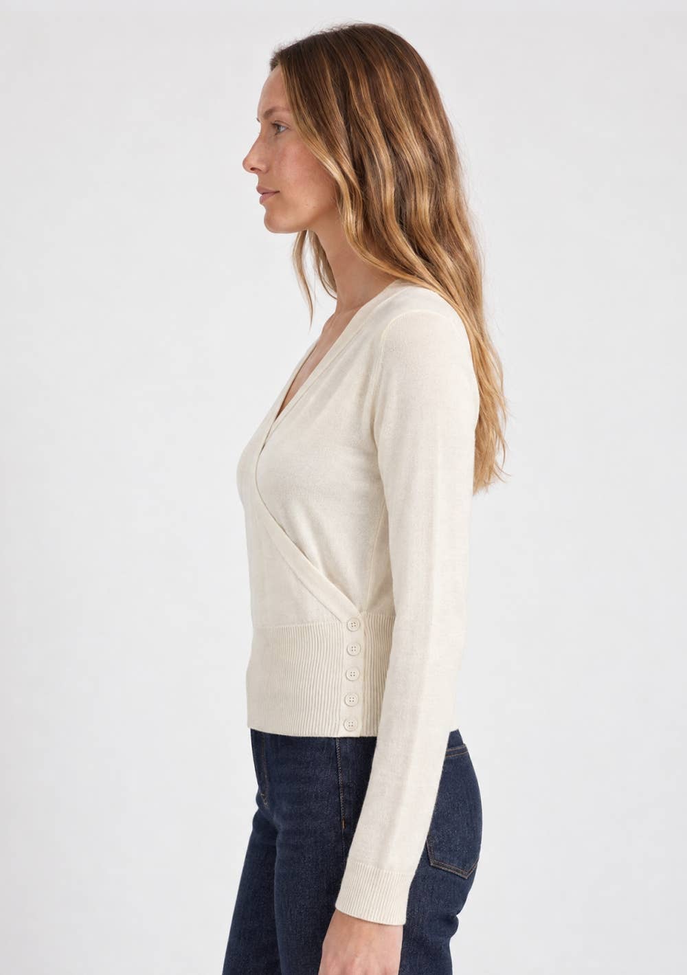 Button Wrap Cardigan