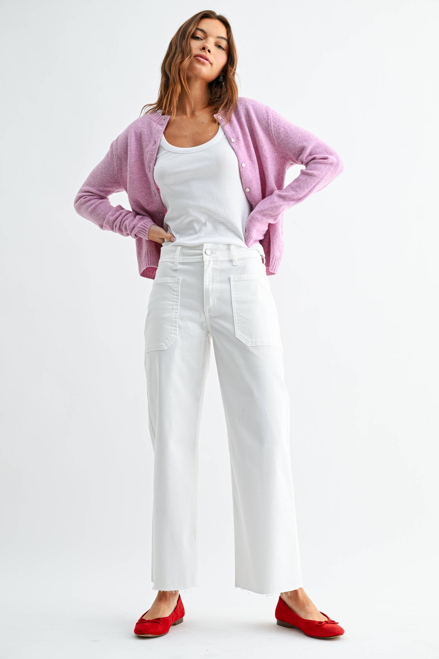 Utility Wide Leg- White
