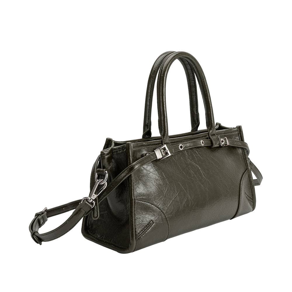 Rhonda Olive Top Handle Bag
