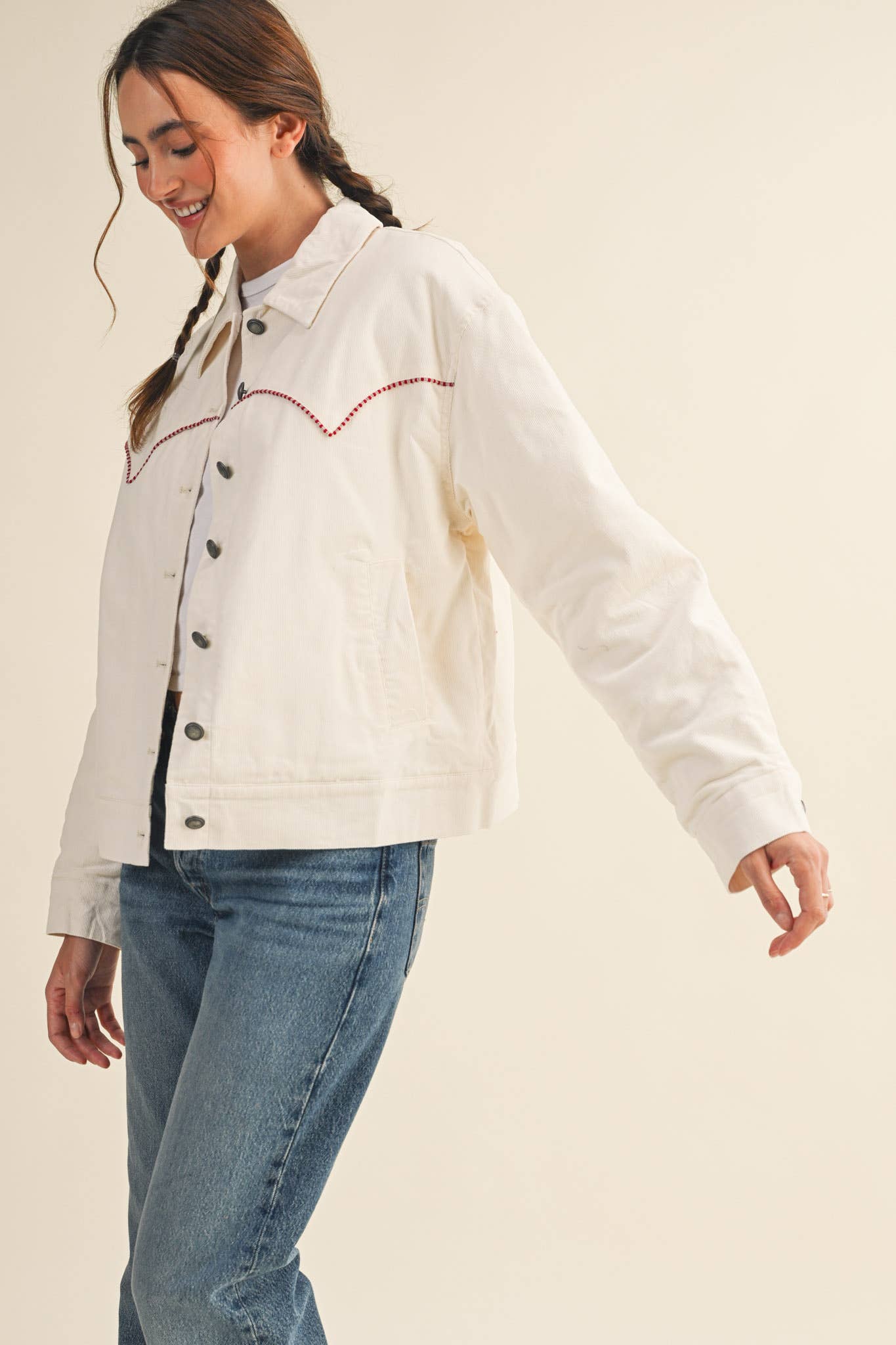 Heidi Floral Corduroy Jacket