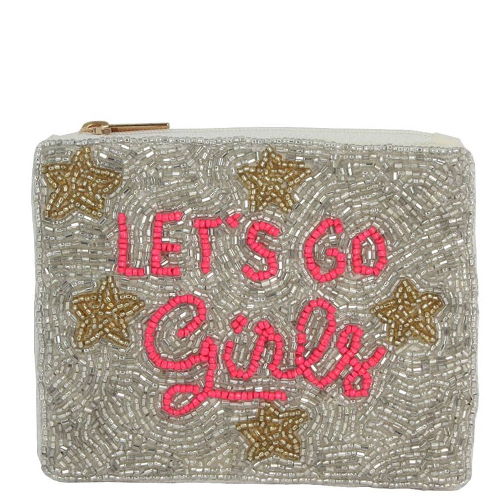 Let'S Go Girls Beaded Coin Purse