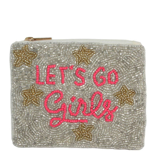 Let'S Go Girls Beaded Coin Purse