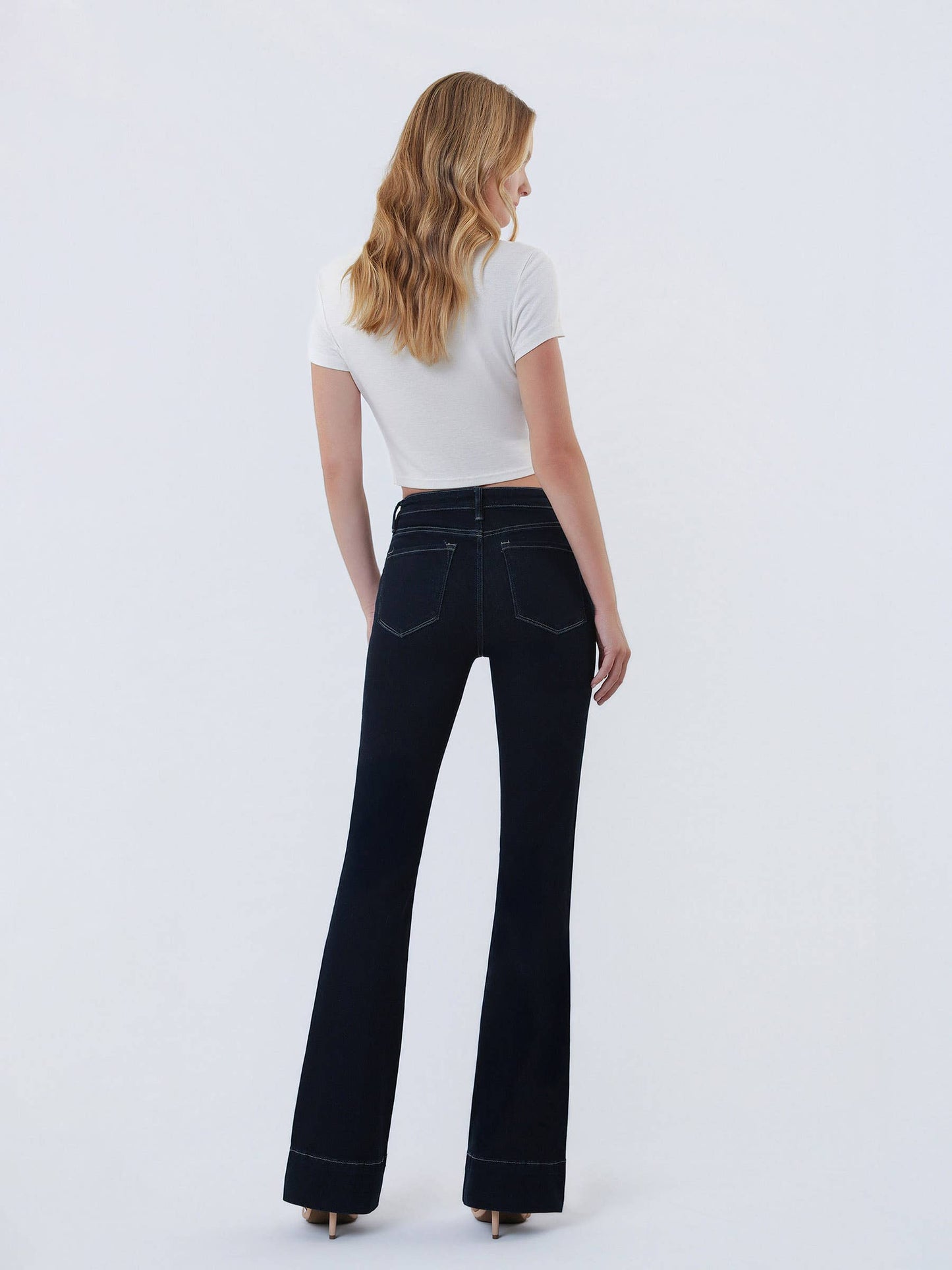 The Noelle High Rise Pintuck Bootcut