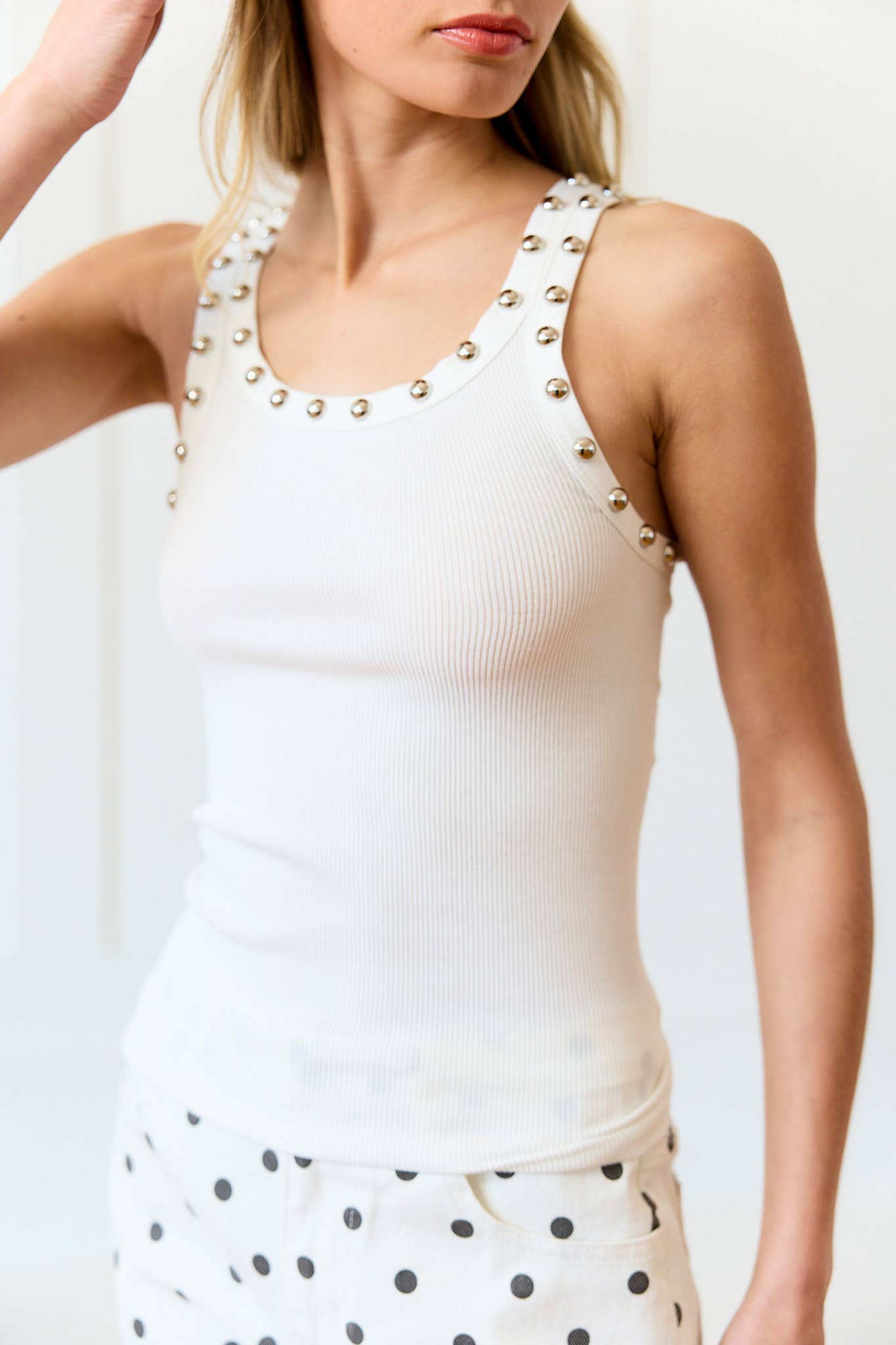 Stud Detailed Tank Top