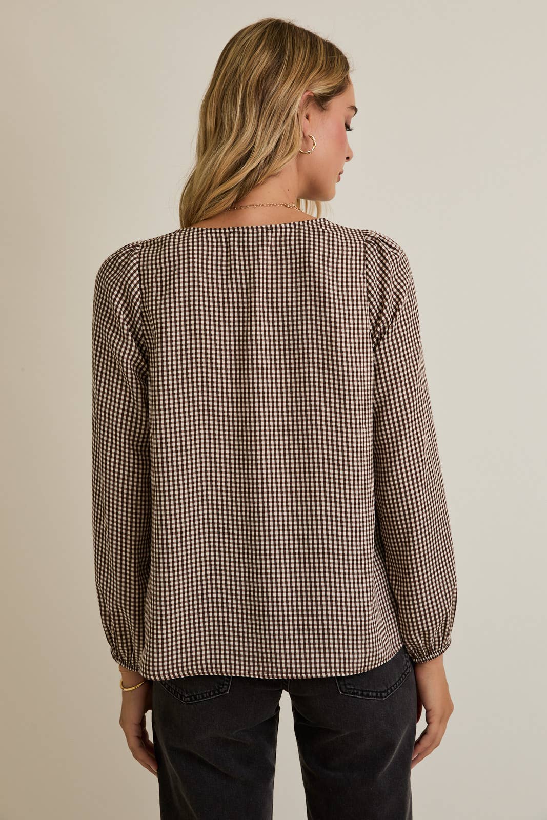 Suzie Gingham Top