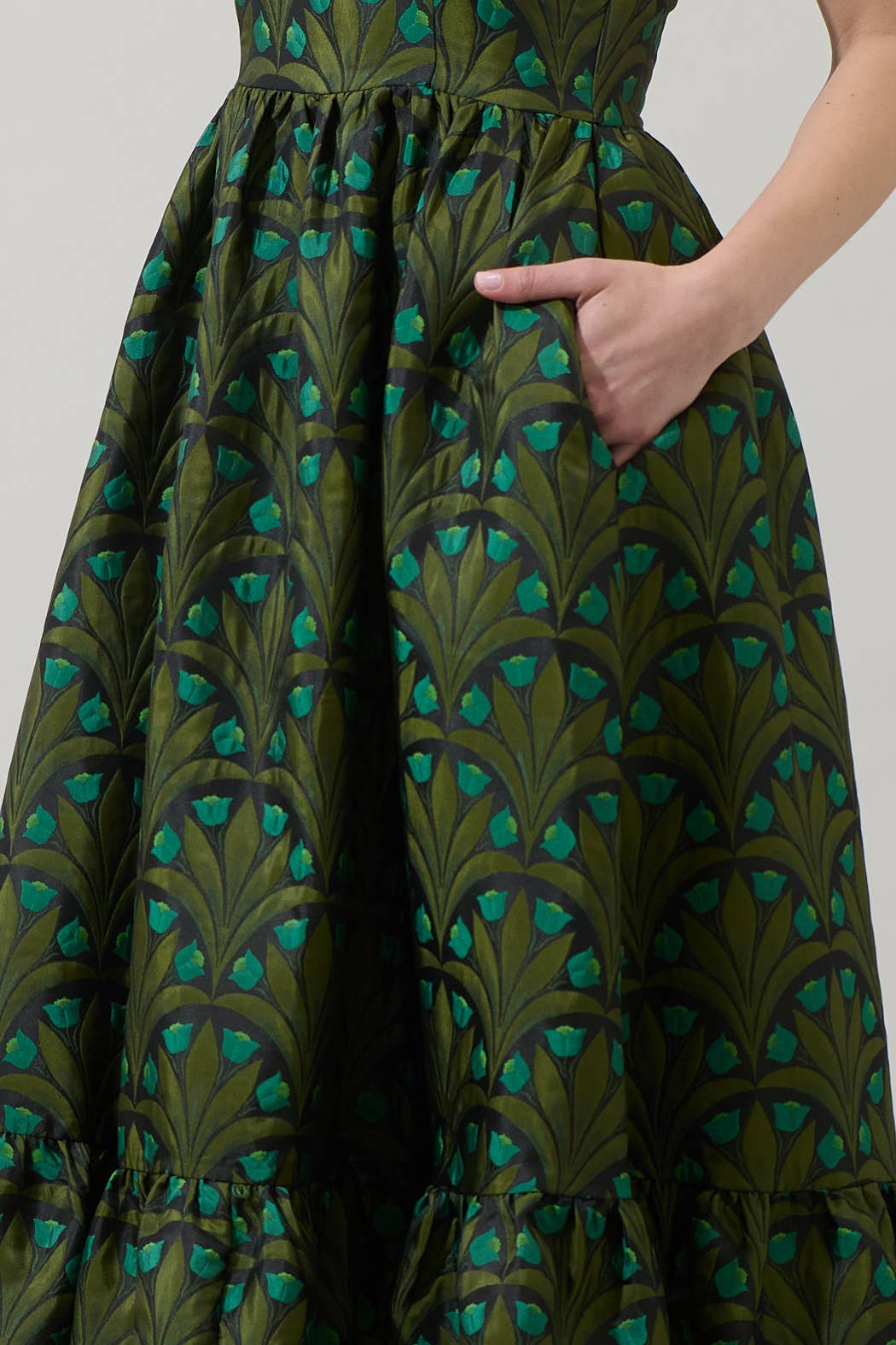 Aurra Strapless Midi Dress