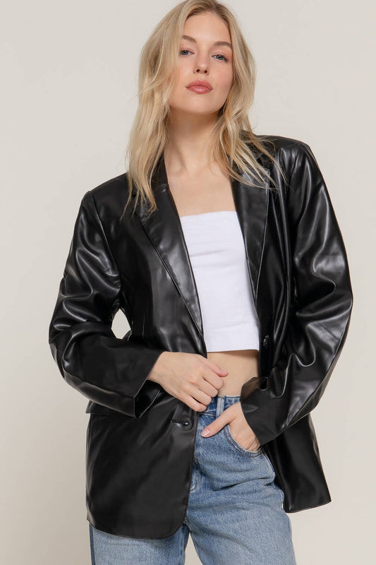 Leather Blazer