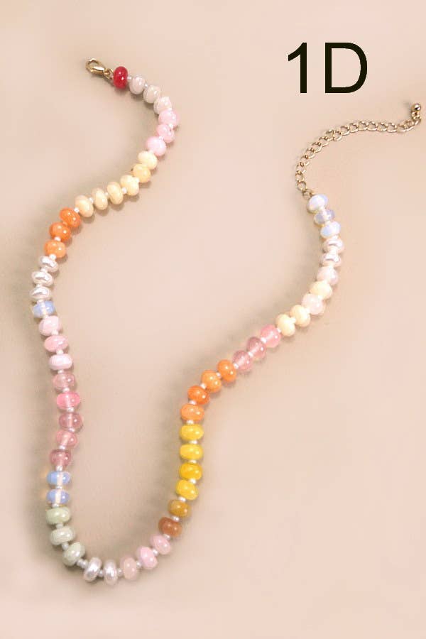 Rainbow Stone Necklace