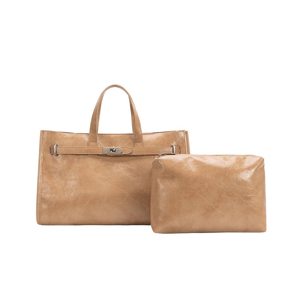 Sutton Tan Tote Bag