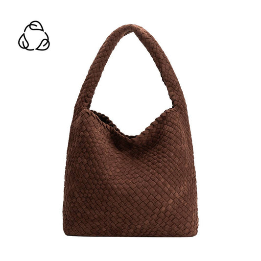 Johanna Tobacco Suede Shoulder Bag