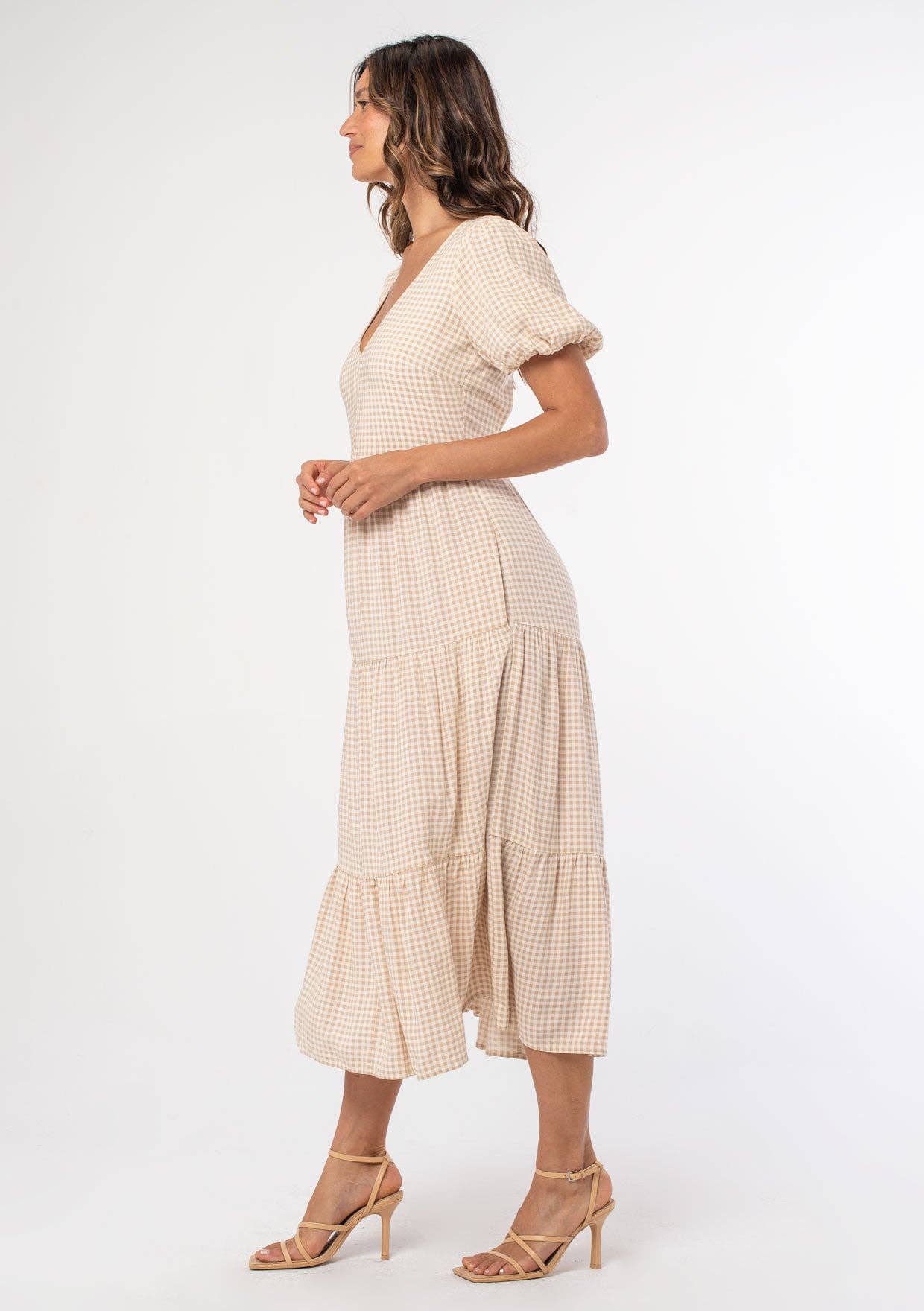 Lexi Gingham Midi Dress