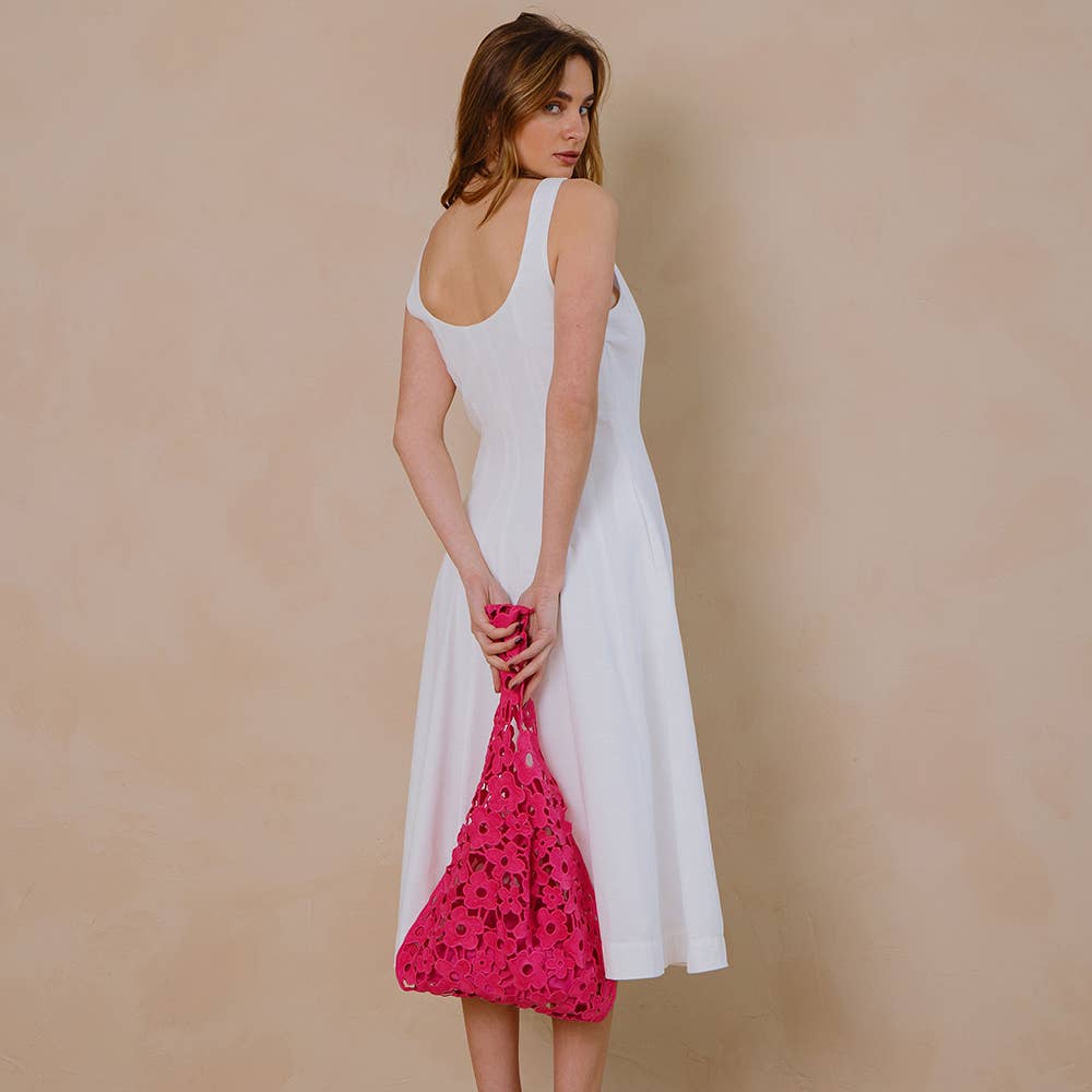 Aster Pink Floral Shoulder Bag