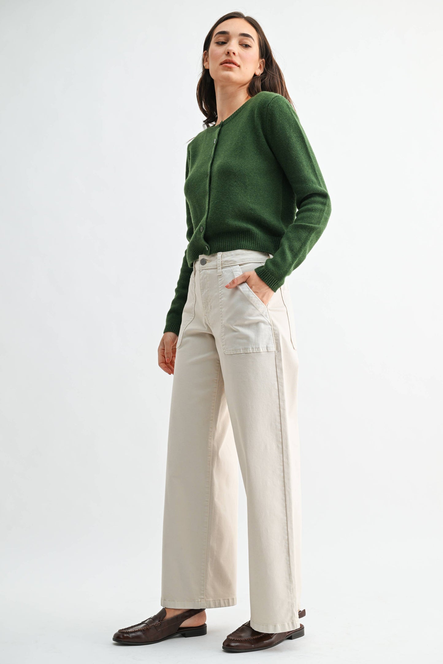 Utility Pocket Relaxed Twill- Ecru