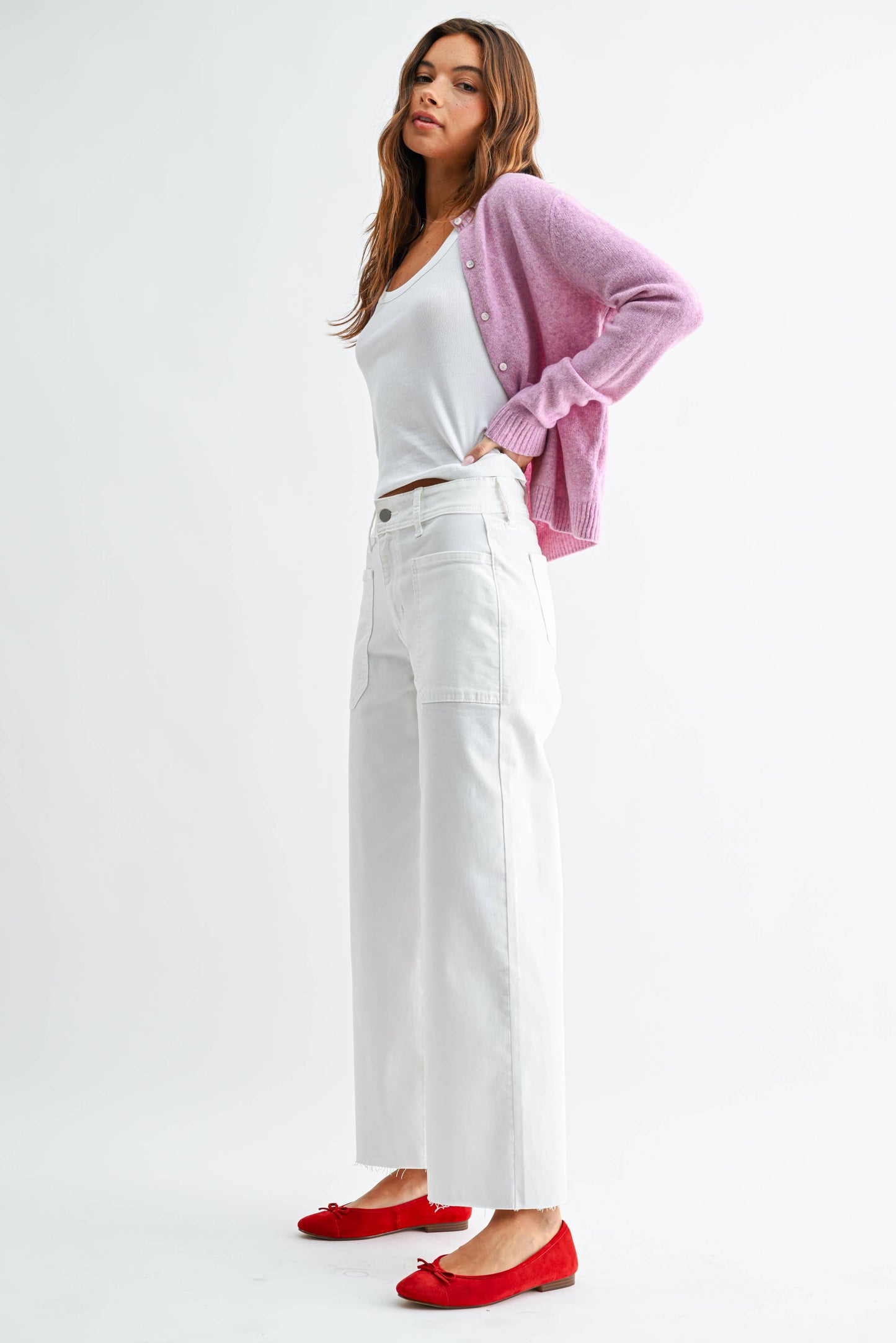 Utility Wide Leg- White
