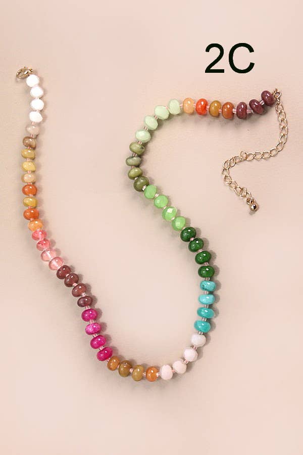 Rainbow Stone Necklace